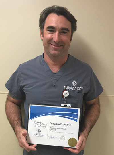 Providence Memorial Hospital Physician of the Month